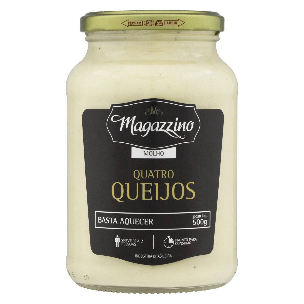 Molho Quatro Queijos Magazzino Vidro 500g