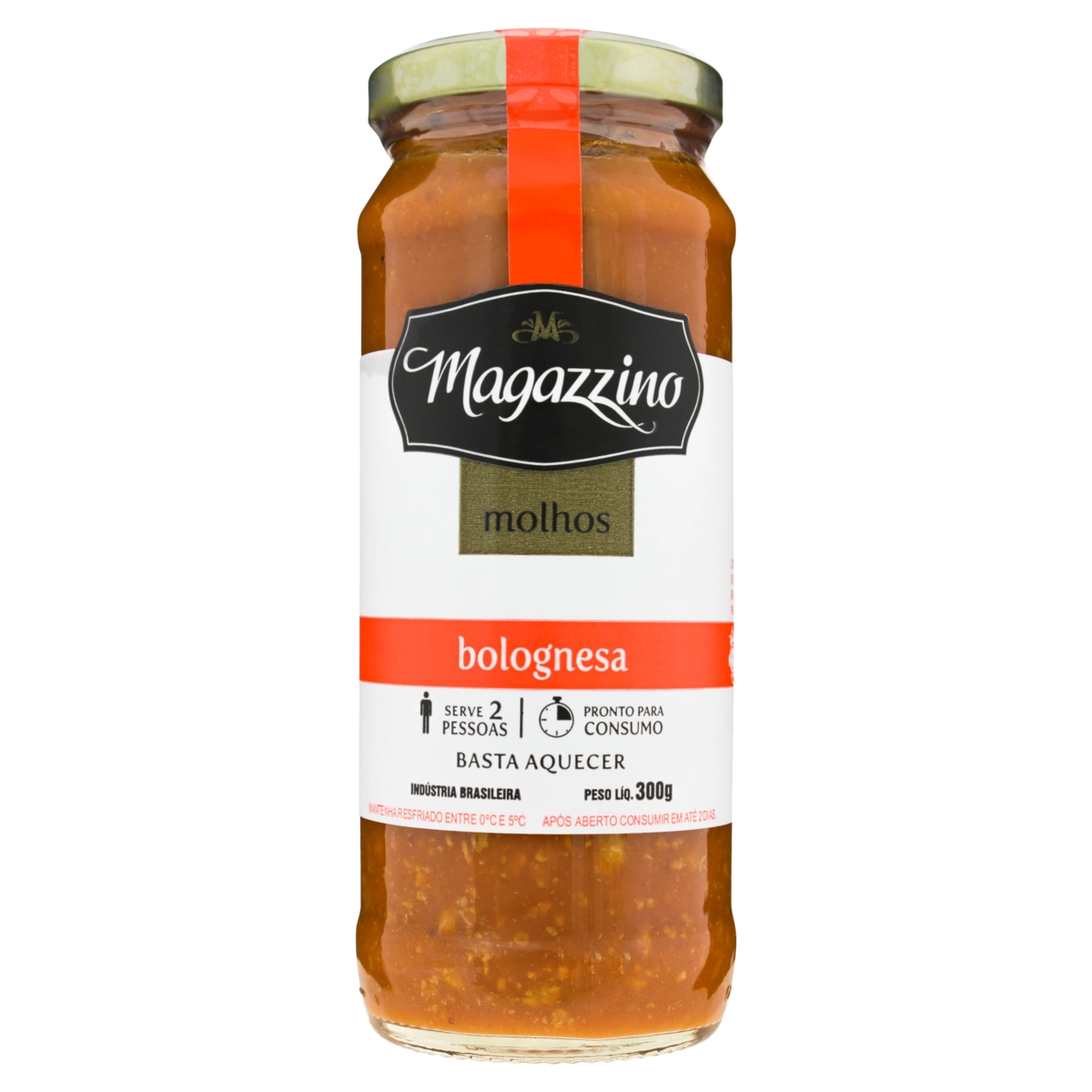 Molho de Tomate Bolognesa MAGAZZINO Vidro 300g