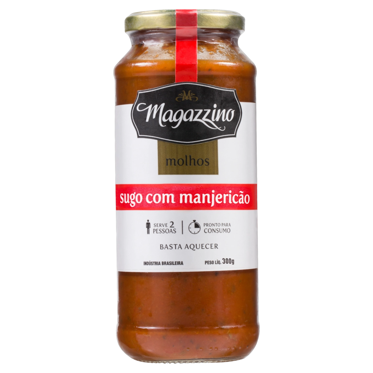 Molho de Tomate com Manjericão Magazzino Vidro 300g