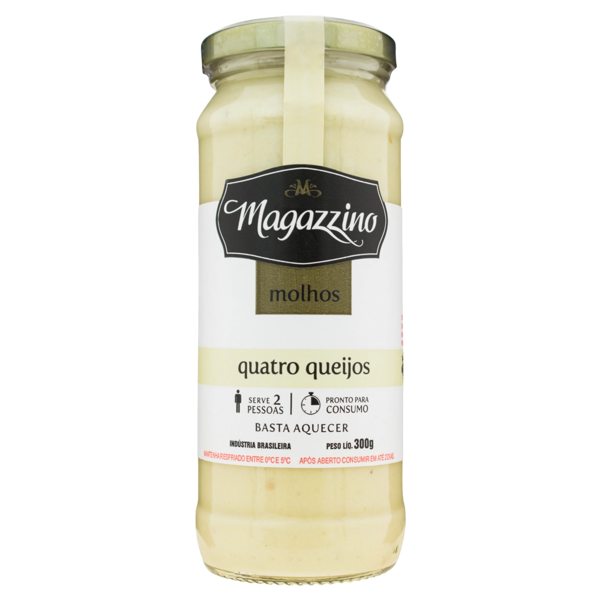 Molho Quatro Queijos Magazzino Vidro 300g