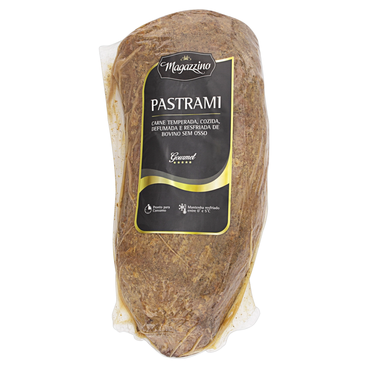 Pastrami Bovino Resfriado Sem Osso Magazzino Gourmet