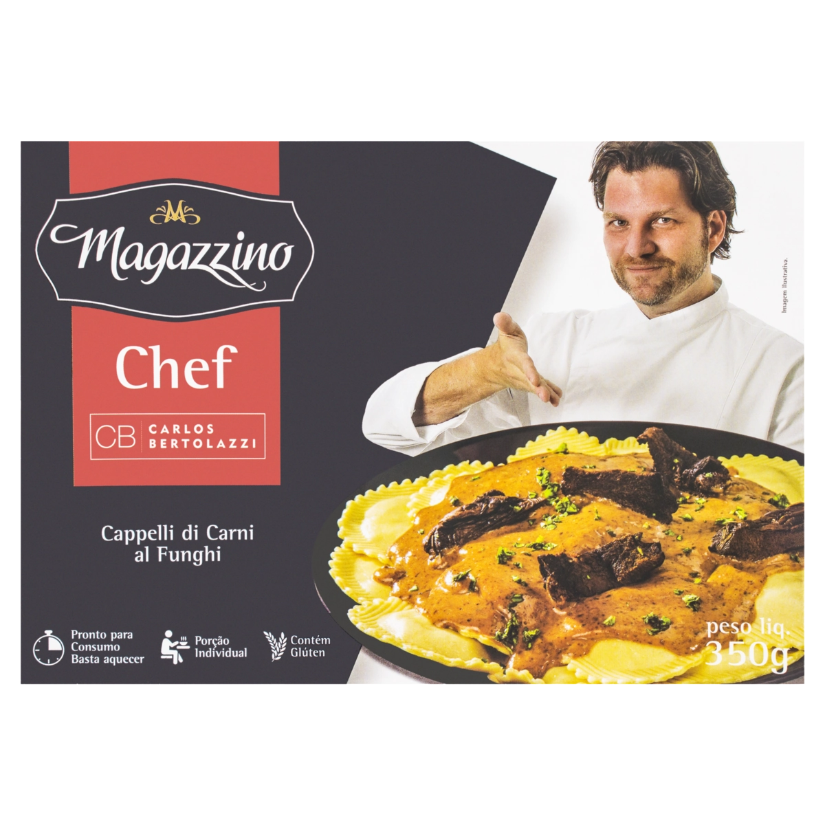 Cappelli Carnes Com Legumes Ao Molho Funghi Magazzino Caixa 350g