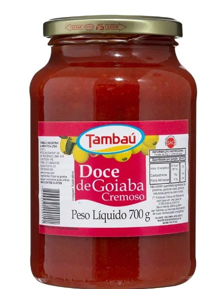 Doce Cremoso Tambau Vd 700g, Goiaba, .