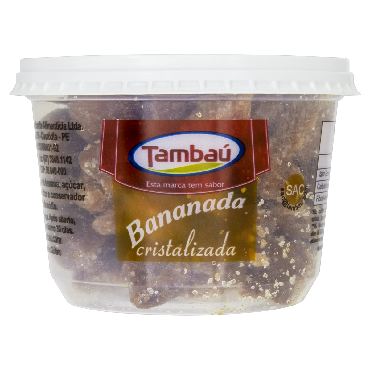 Bananada Cristalizada Tambaú Pote 400g