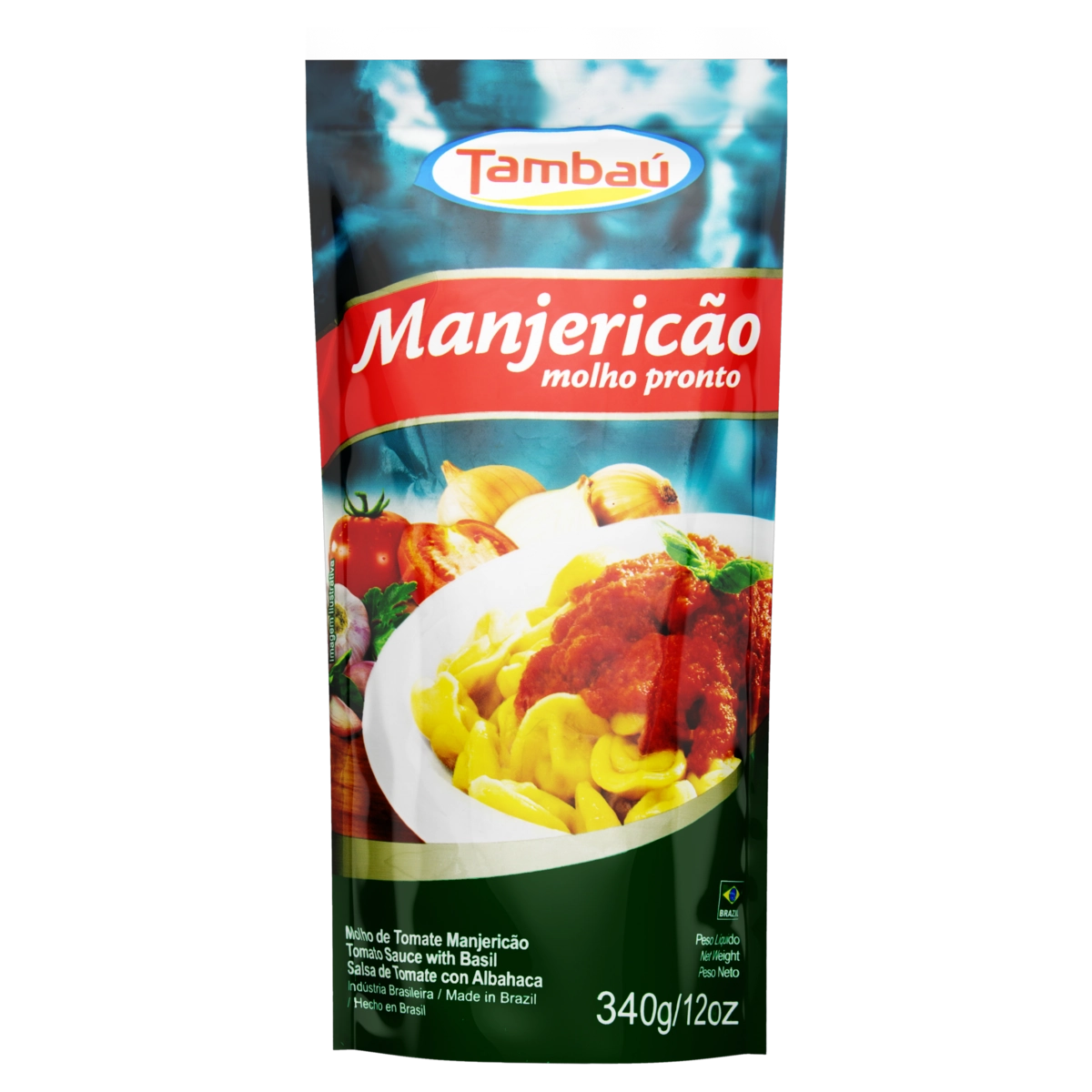 Molho De Tomate Com Manjericão Tambaú Sachê 340g