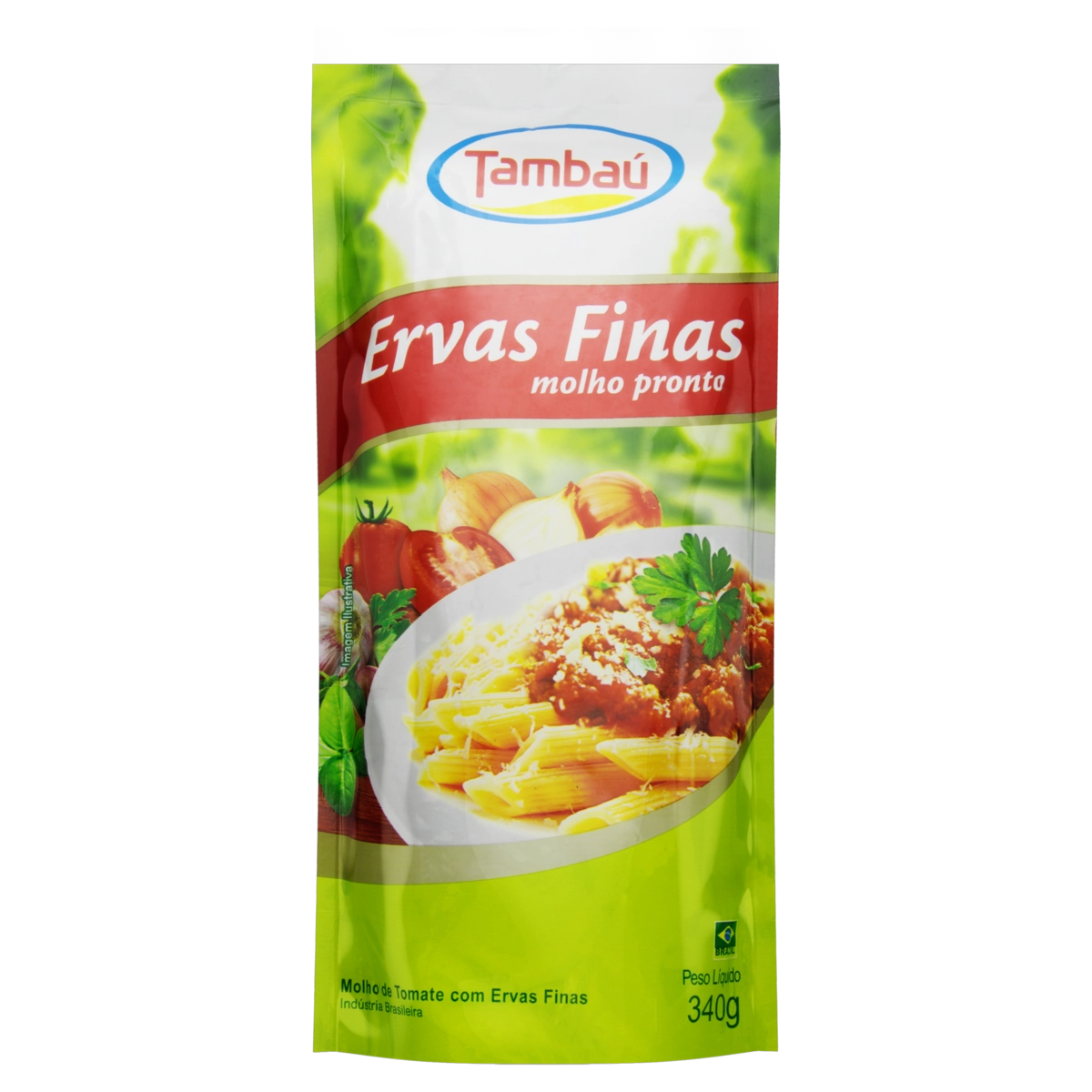 Molho De Tomate Com Ervas Finas Tambaú Sachê 340g
