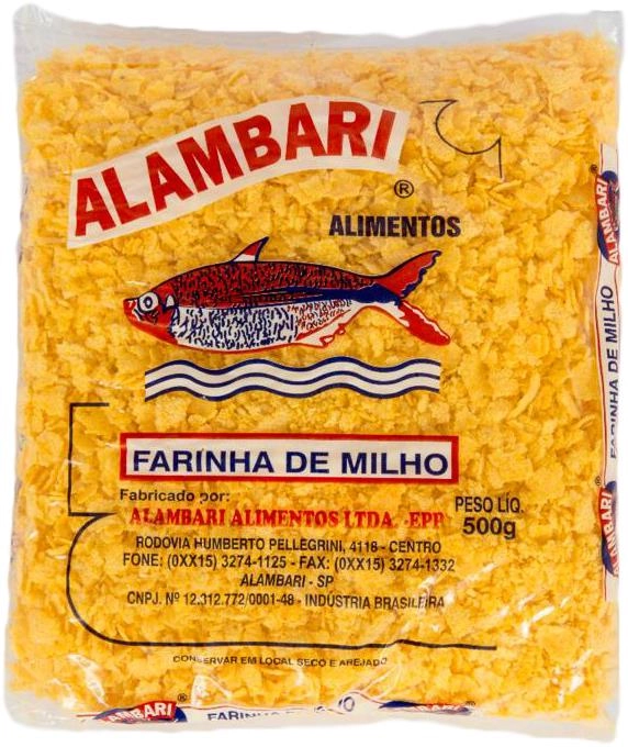Farinha Milho Alambari Bca 500gr