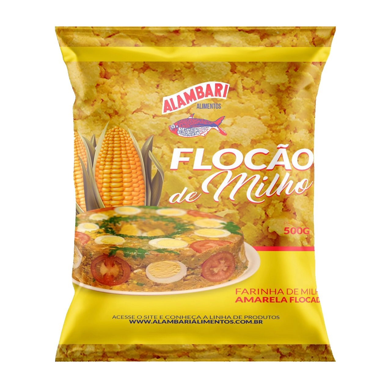 Farinha De Milho Alambari 500g Flocao