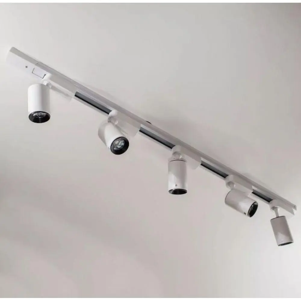 Trilho Eletrificado 3m 7 Spot Led 7w 3000k Bivolt Branco