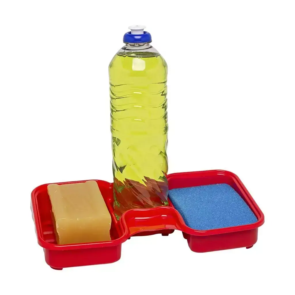 Porta Sabão Bucha e Detergente para Pia de Plástico em Cores Sortidas Sua Cozinha Sempre Organizada, Jaguar 688 - 19774