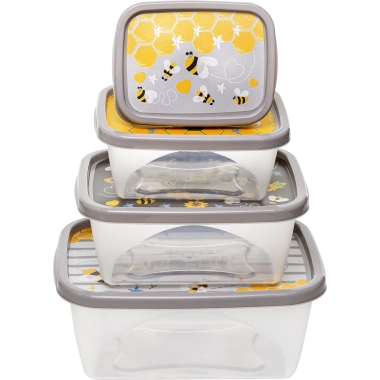 Pote Jaguar Organizador Retangular 4pcs