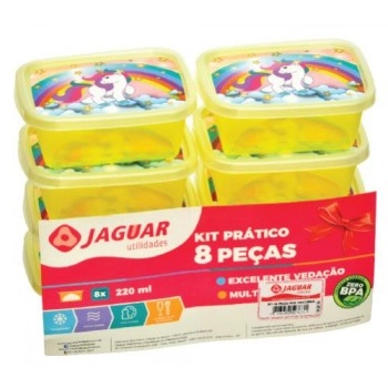 Conj Org Jaguar 8pcs 200ml Unicornio