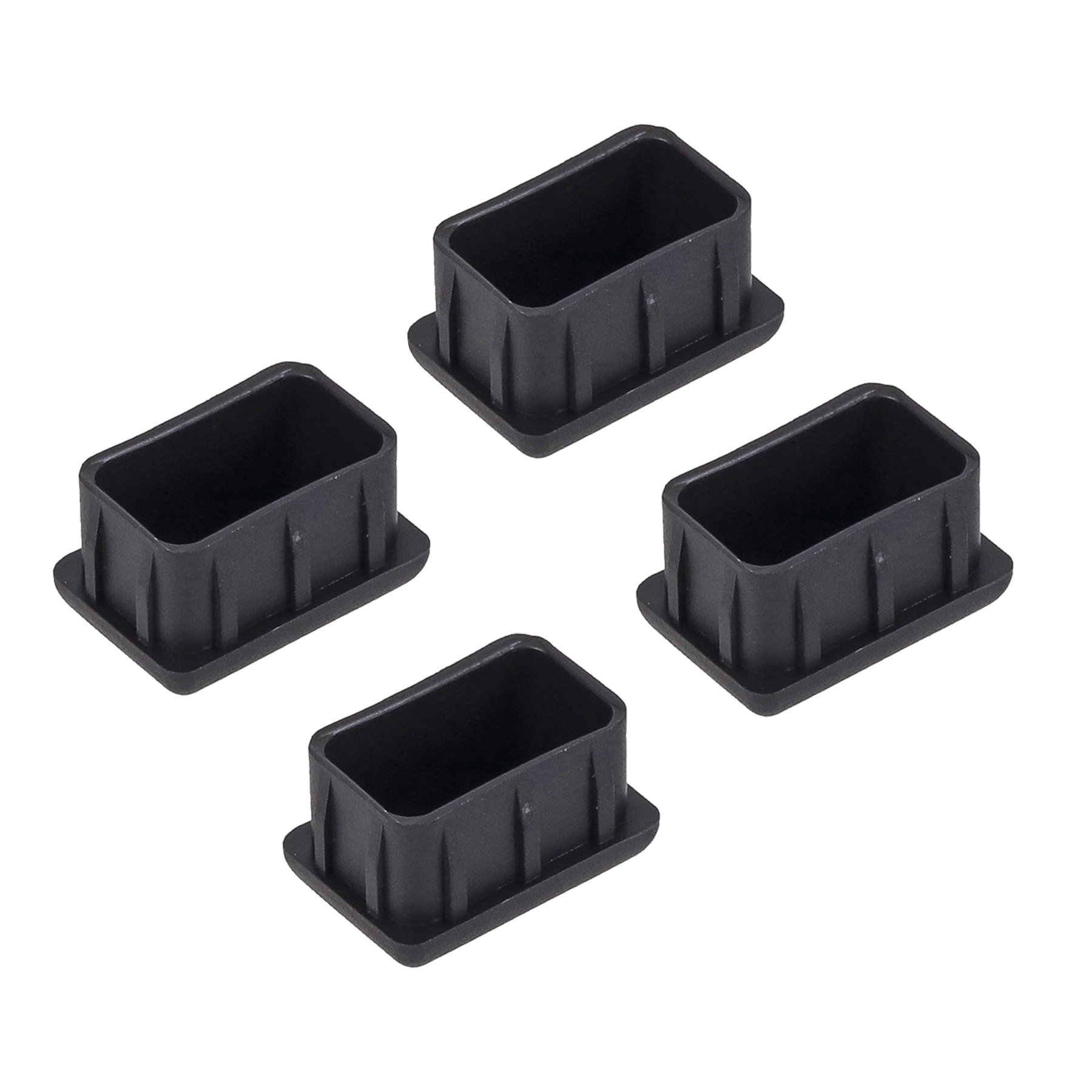 Ponteira para Móveis Retangular Polipropileno 20x30mm Preto Talentos
