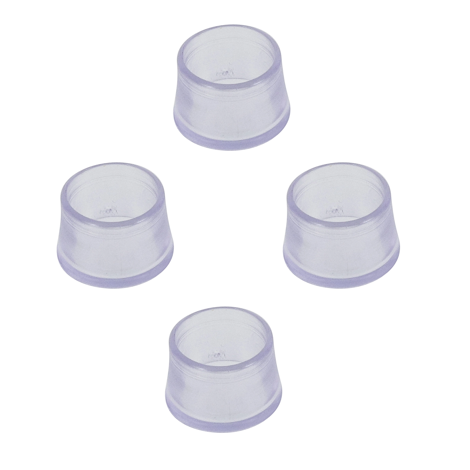 Ponteira para Móveis Redondo PVC 15mm Cristal Talentos
