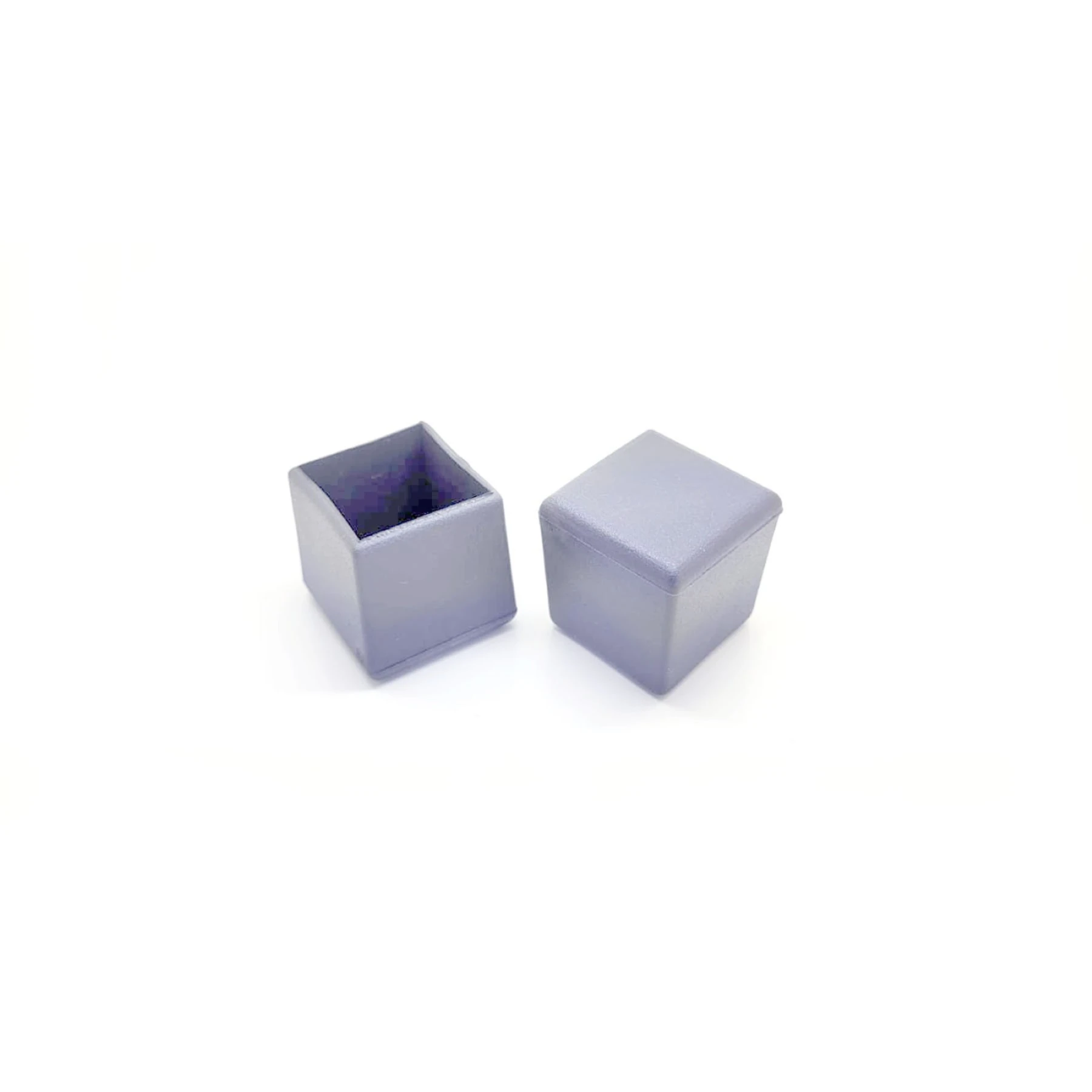 Ponteira para Móveis Quadrado Plástico 25x25mm Cristal Talentos
