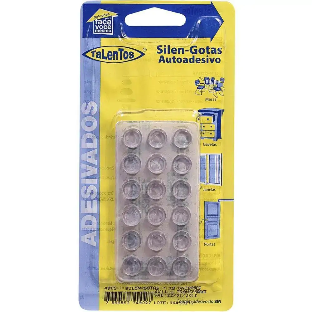 Silen Gotas 4x11mm 4902 18 Peças Transparente