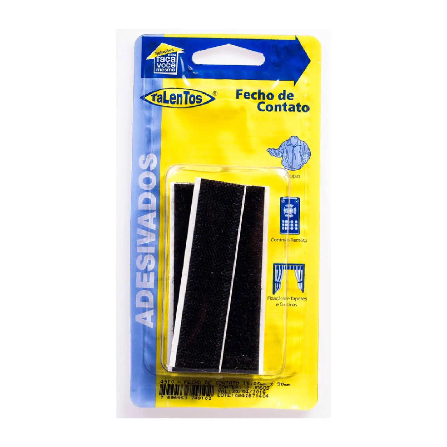 Fecho de Contato 19x90 4910 Preto