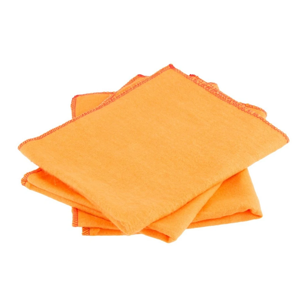 Flanela de Algodão Laranja 28x48cm com 3 Unidades - OURO BRANCO 1800