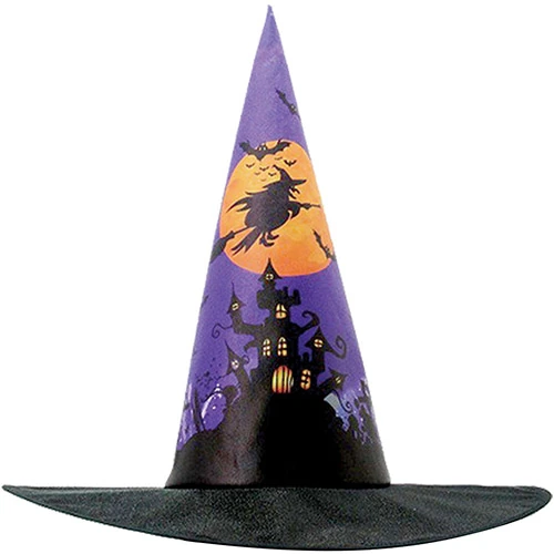 Chapéu De Bruxa Brilho Sulamericana Fantasias Preto/roxo
