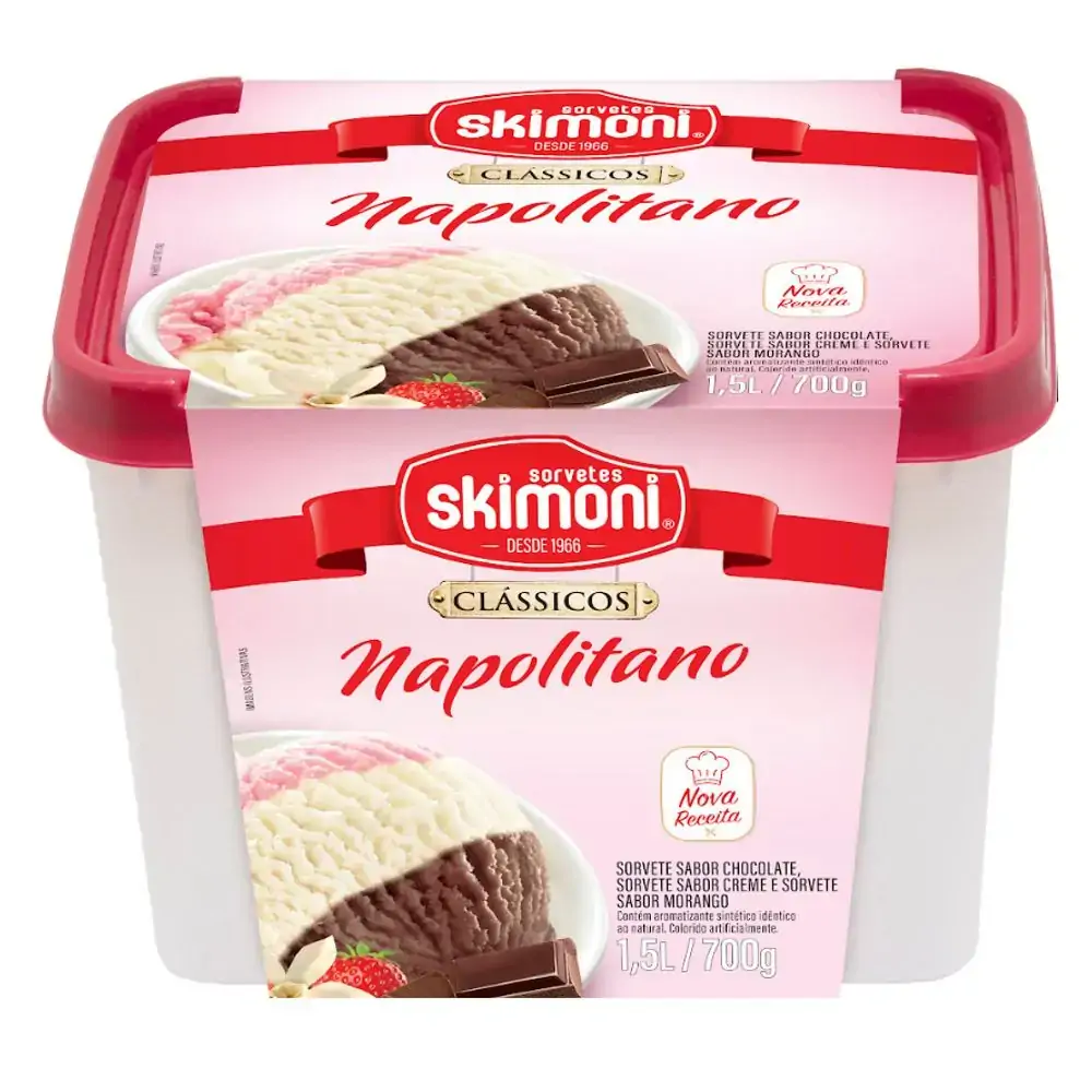 Sorvete Skimoni Classico Napolitano 1,5l