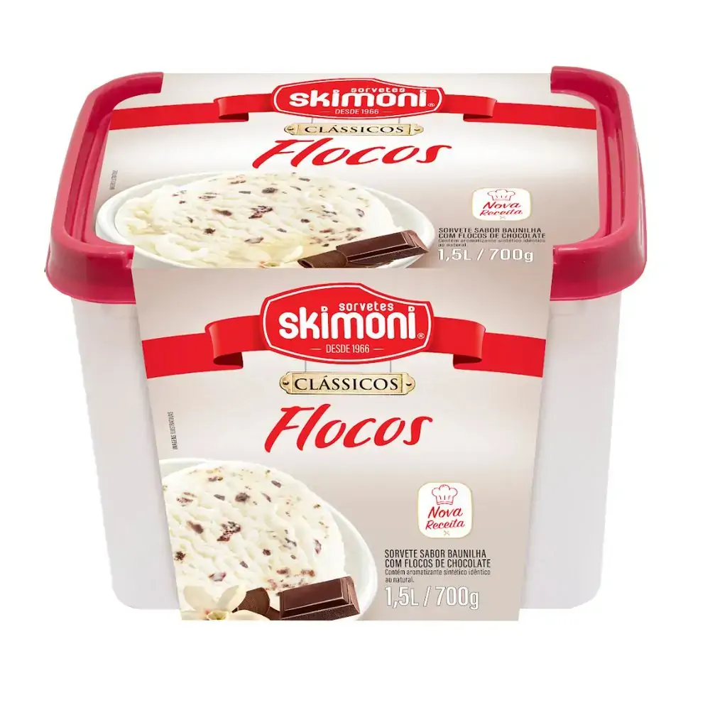 Sorvete Skimoni Classico Flocos 1,5l