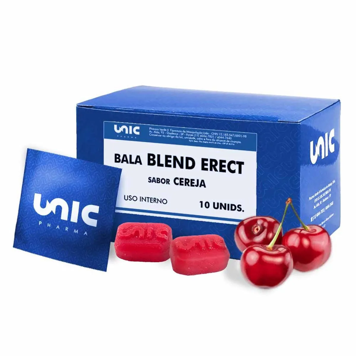 Blend Erect (Bala) - 10unids Cereja