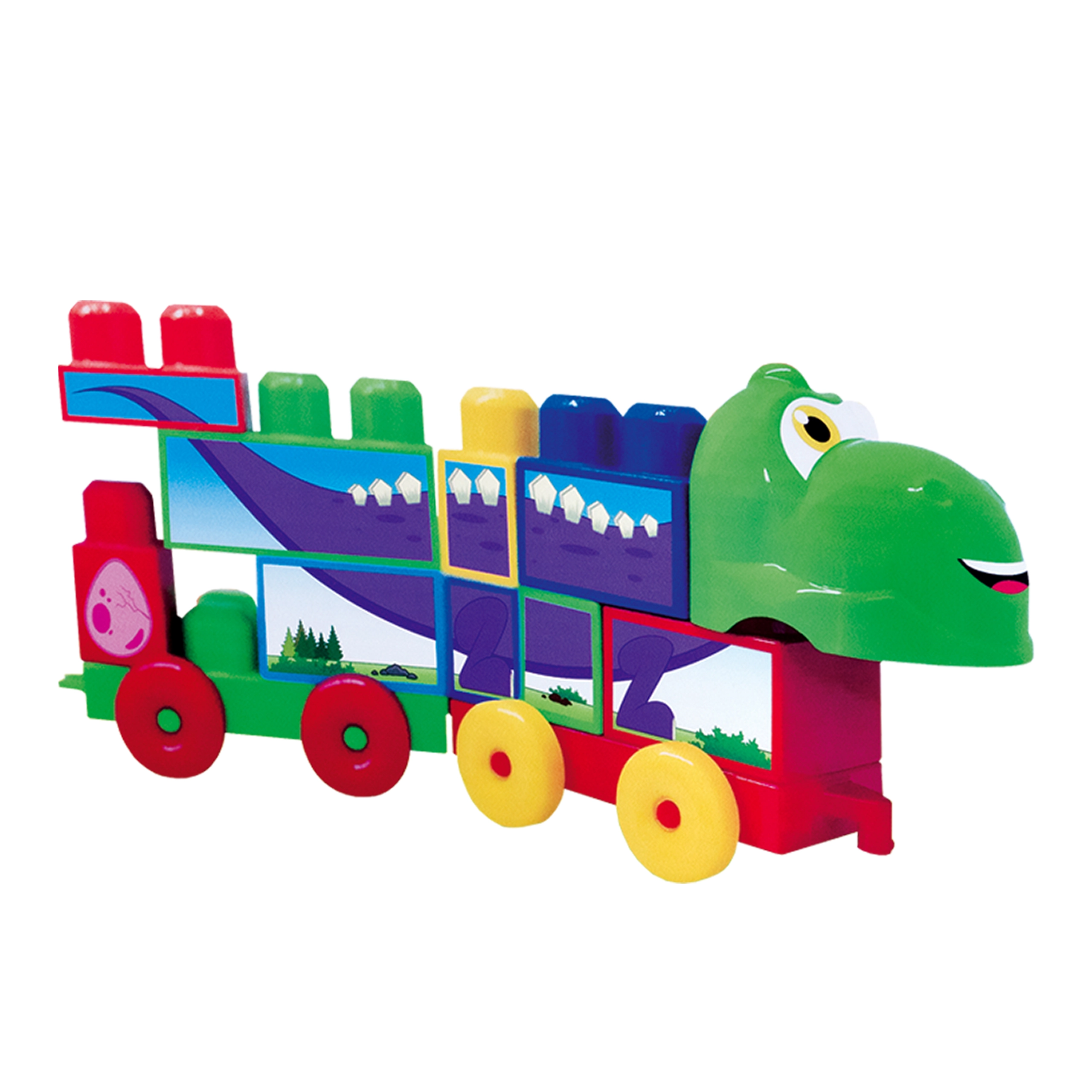 Coti Block Carrinhos Blocos Dinossauro Cotiplas