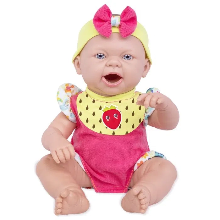 Boneca Baby Ninos Reborn Hora do Lanche - Cotiplás 2406