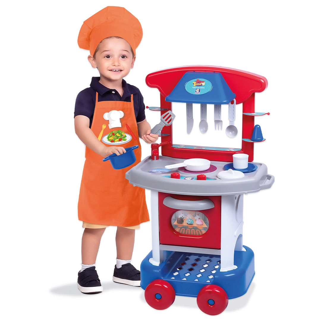 Conjunto de Cozinha Infantil Play Time - Menino - Cotiplás