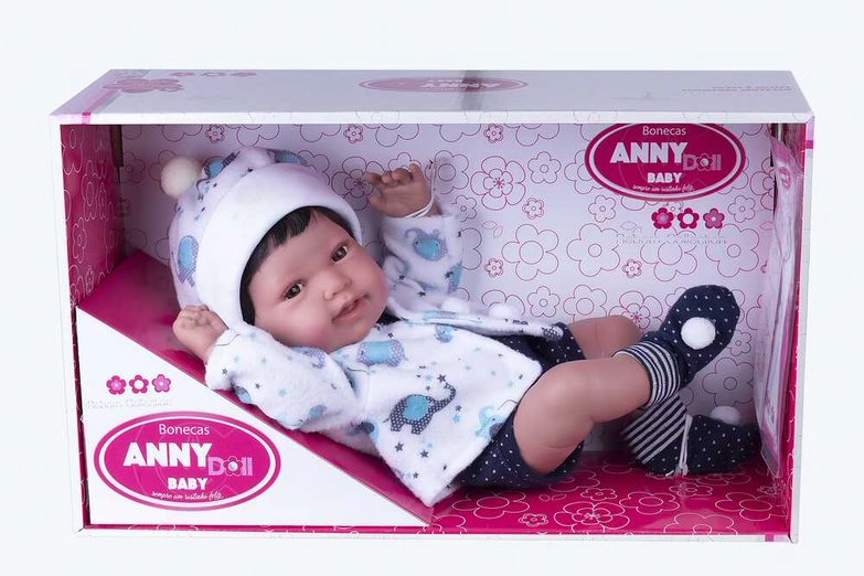 Boneca Bebê - Anny Doll - Baby Menino - Cotiplás