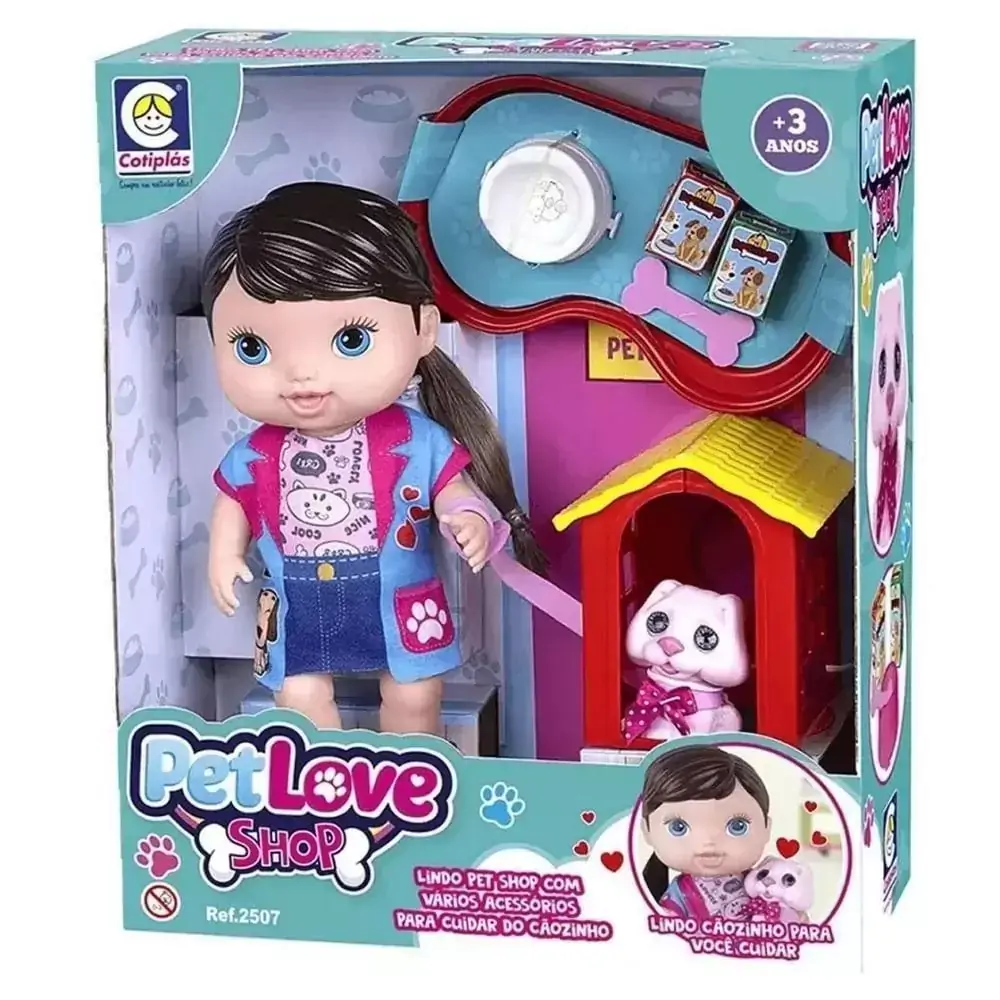 Boneca Pet Love Shop - Cotiplás