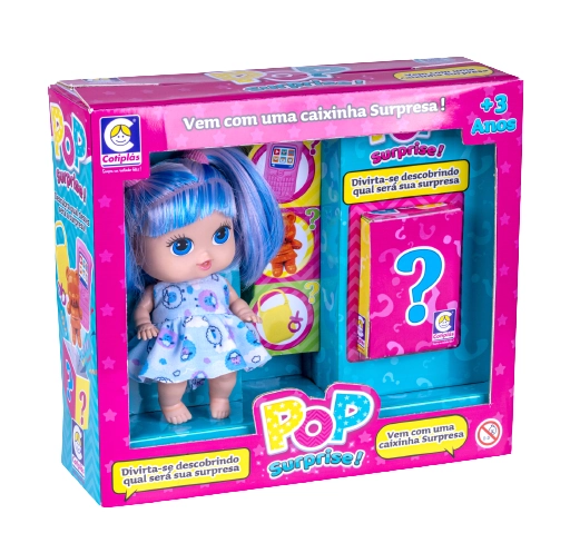 Boneca Pop Surprise Pets Cotiplas