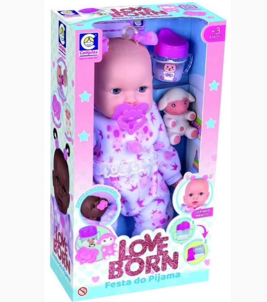 Boneca Love Born Festa Do Pijama Cotiplãs