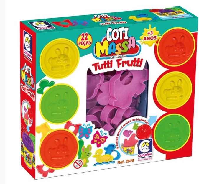 Brinquedo Coti Massa Tutti Frutti Familia Ref.2628