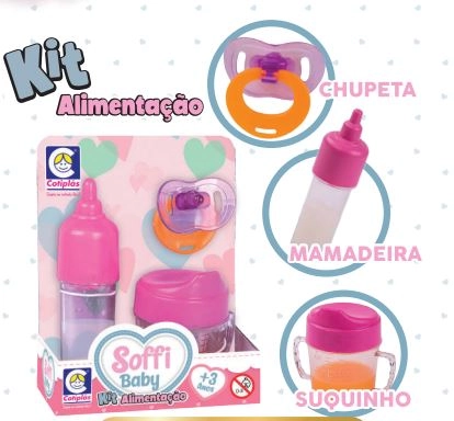 Brinquedo Soffy Baby Kit Alimentacao Ref.2673