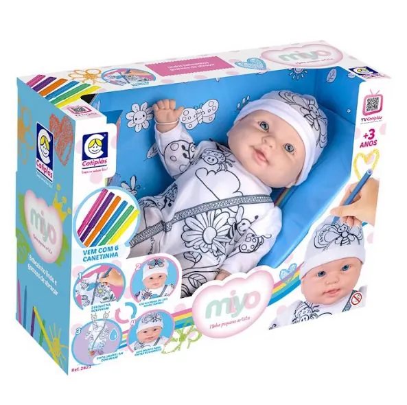 Boneca Miyo Pequena Artista 2823 Cotiplas
