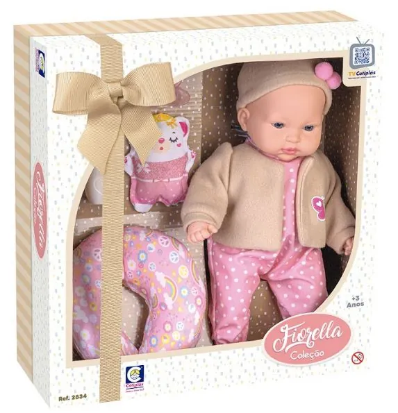 Boneca Colecao Fiorella Com Acessorios 2834 Cotiplas