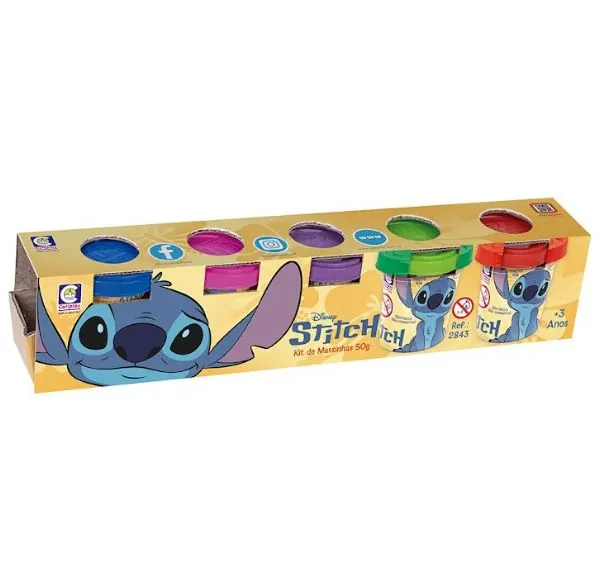 Brinquedo Disney Kit De Massinha 50g Stitch 2844 Cotiplas