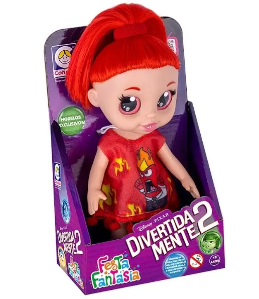 Boneca Divertidamente Raiva 2879 Cotiplas