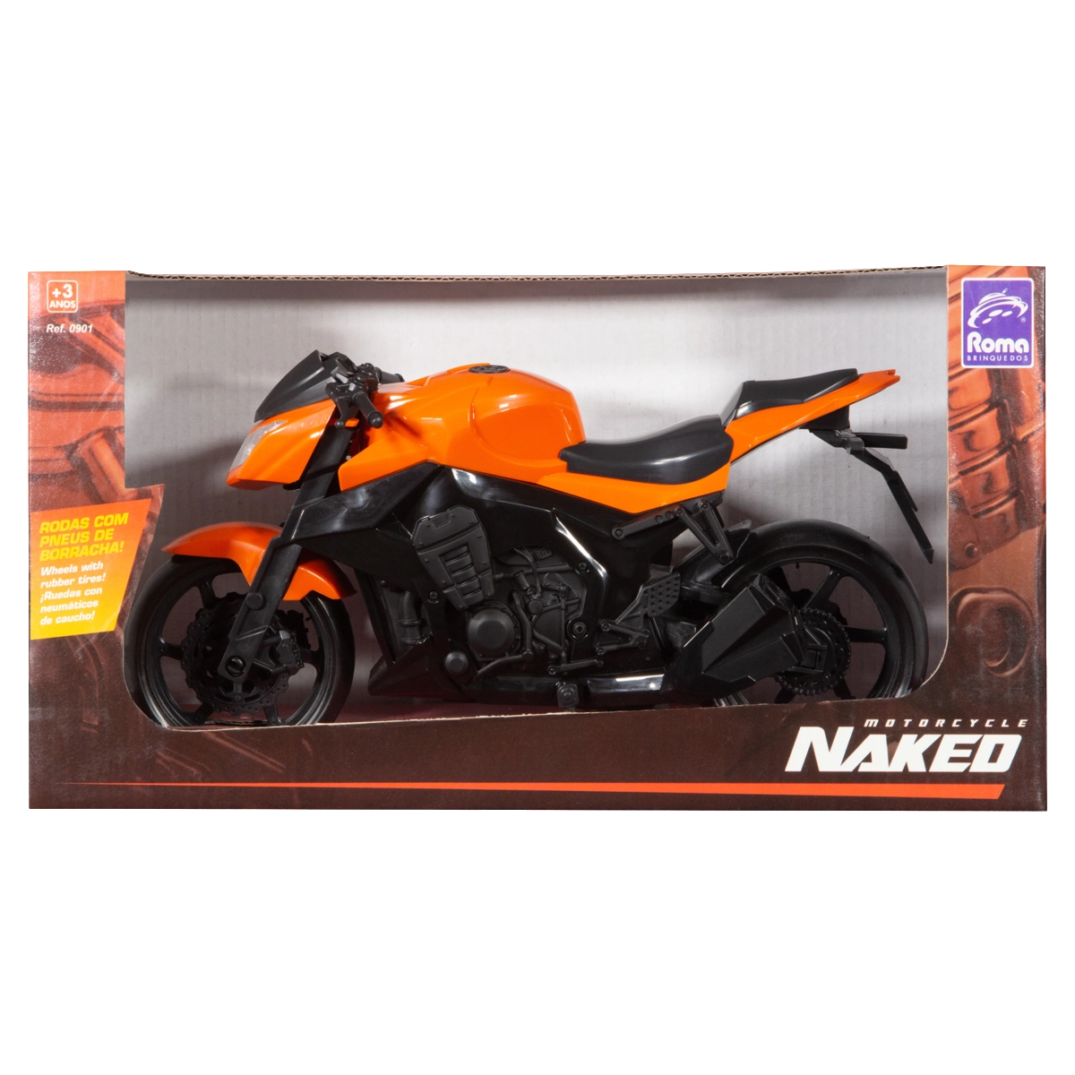 Moto De Brinquedo Motorcycle Naked Roma Brinquedos