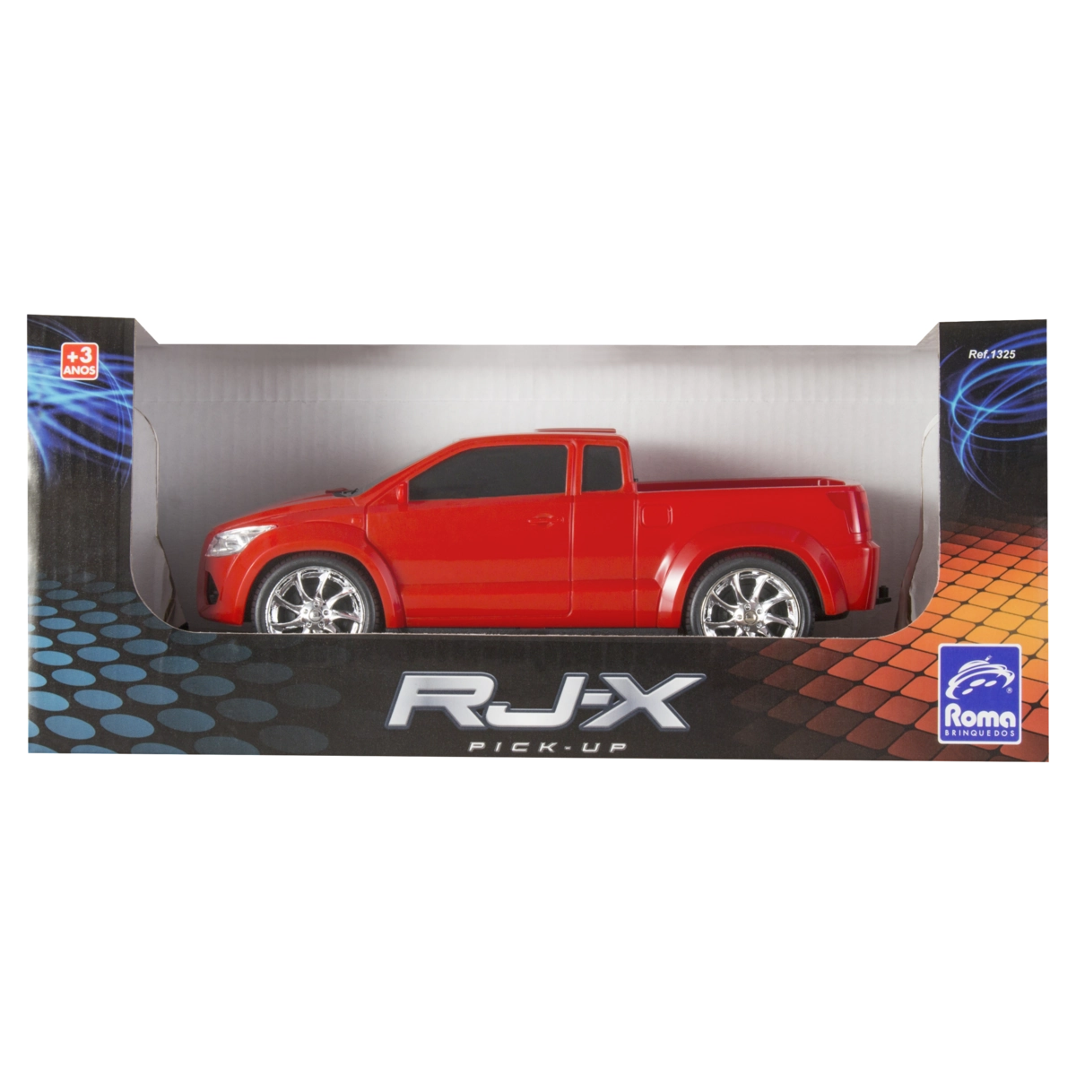 Carrinho Vermelho Rj X Pick Up Roma Brinquedos
