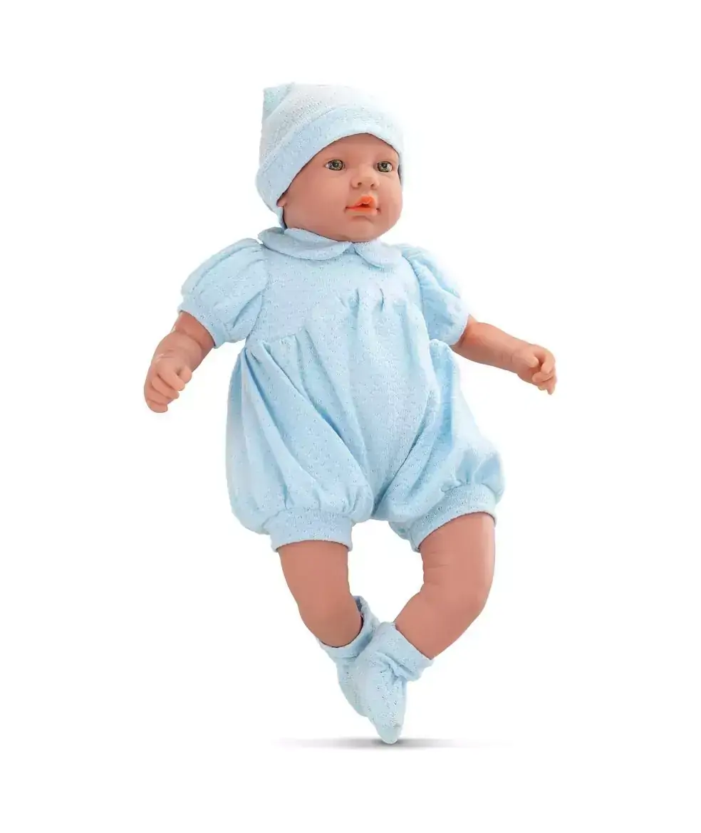 Boneca - Bebê Real Reborn - Roupa Azul - Roma Jensen