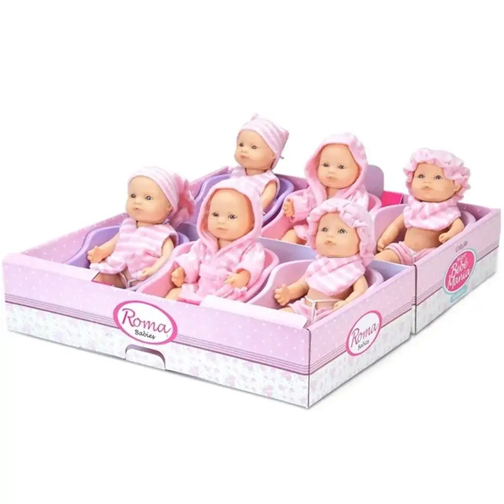 Boneca Bebe Banheira Micro Roma