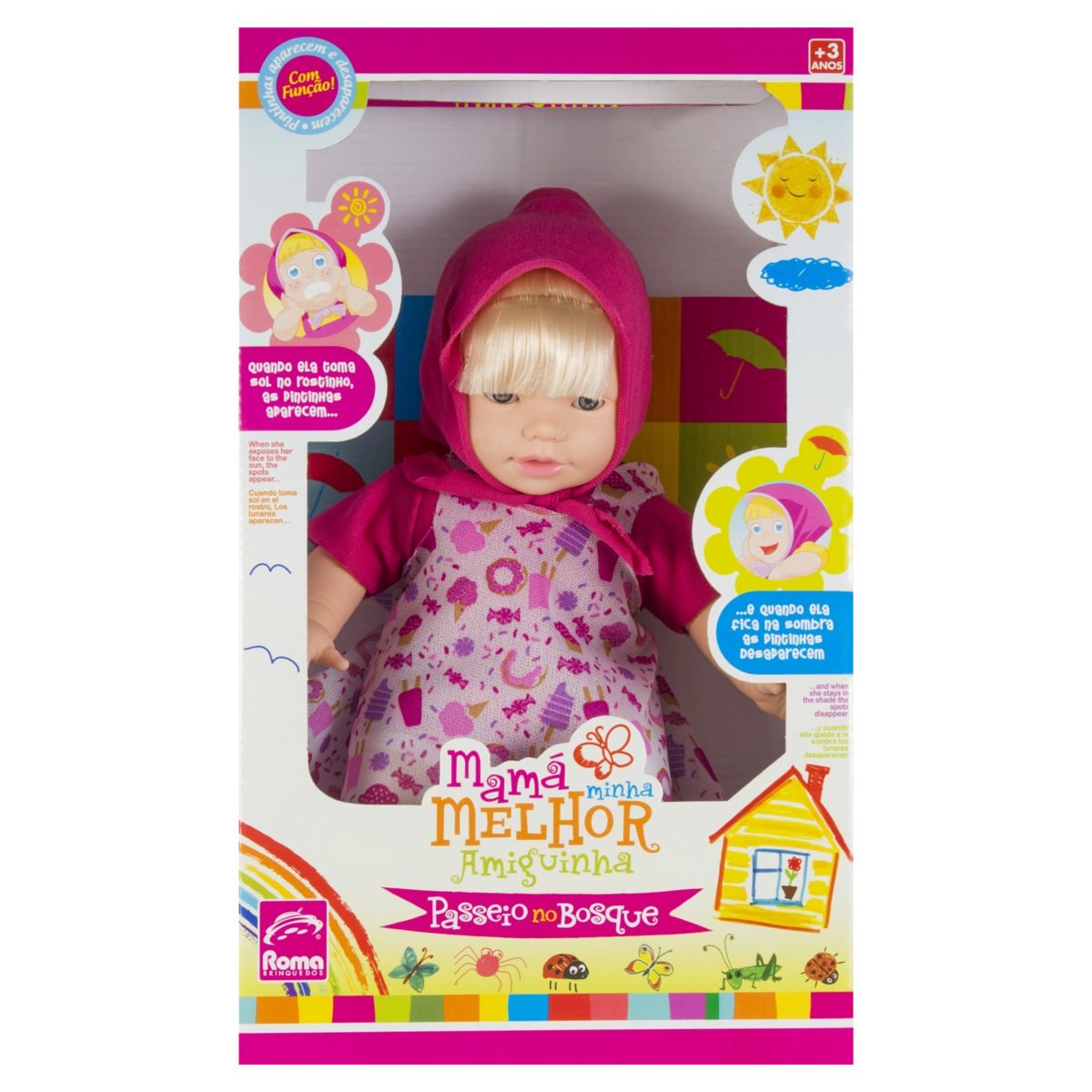 Boneca Passeio No Bosque Roma Brinquedos Mamá Minha Melhor Amiguinha