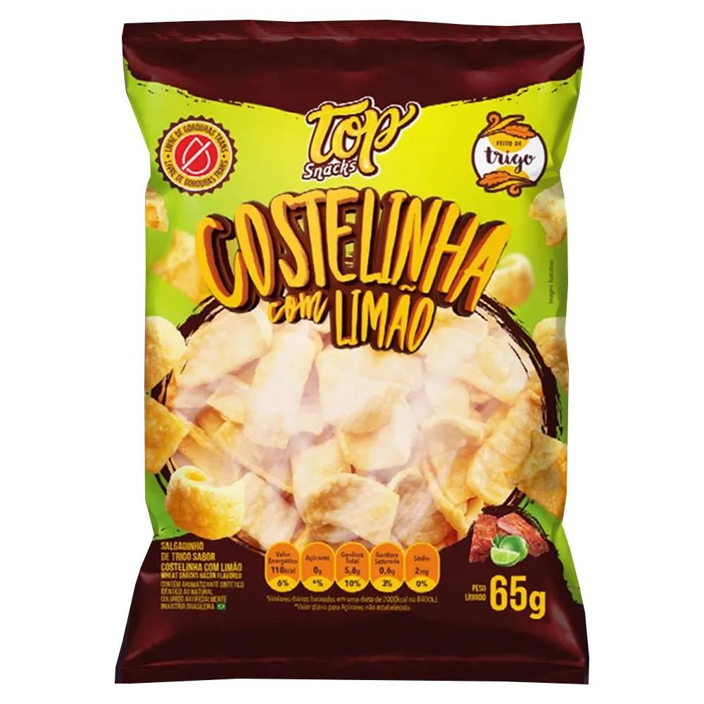 Salgadinho Top Snacks 65g Cost.c/limao