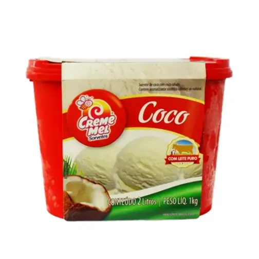 Sorvete Creme Mel Coco 2lt