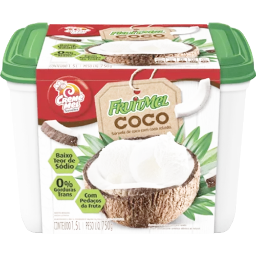 Sorvete Pte Coco Branco 1,5lt Frutimel