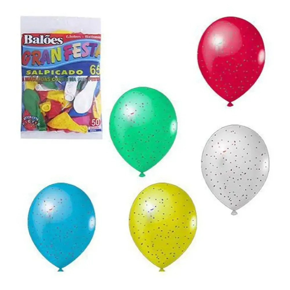 Balao Gran Festa Pic Pic 6.5 C/50 Salpicado Sortido