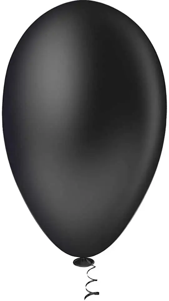 Balão Liso N7 18cm Preto 50 Unidades Pic Pic