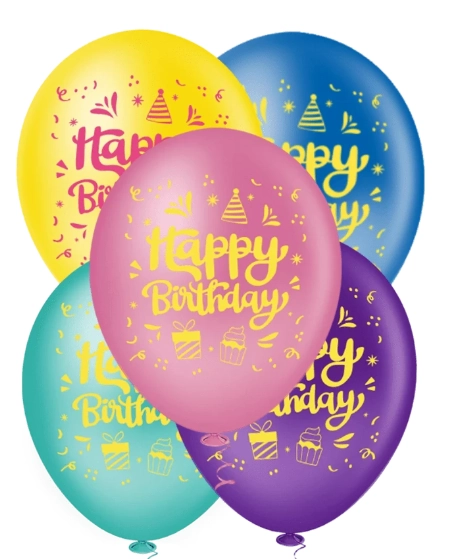 Balao N10 Happy Birthday Sort C/50 Pic Pic